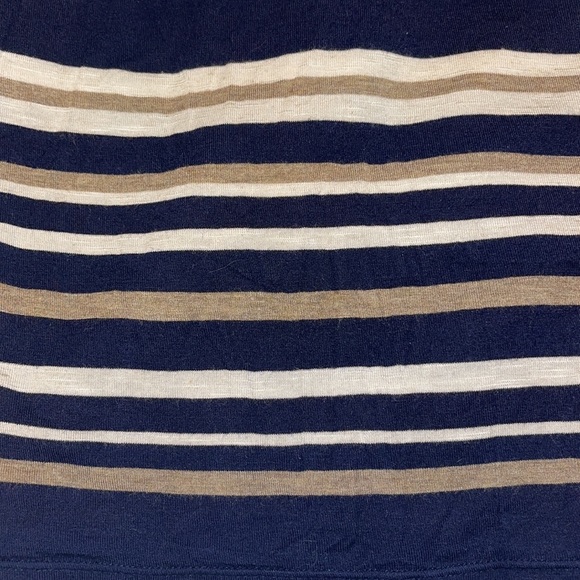 Max Studio Striped Knee Length Skirt W/ Pockets - Picture 5 of 8